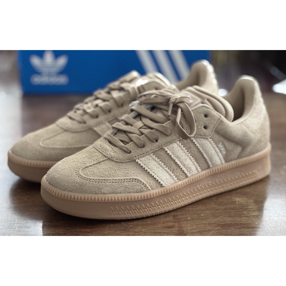 Men's Size 10.5 adidas Samba XLG Cardboard Magic Beige Gum JI3196 NIB
